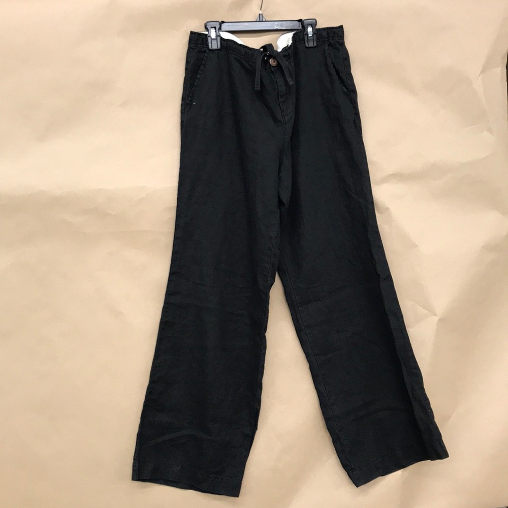 Old Navy wide leg black linen pants
